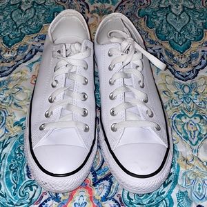 White leather converse